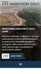 Mobile Screenshot of marathon-gold.com