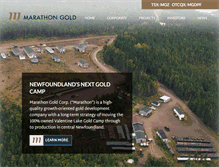 Tablet Screenshot of marathon-gold.com